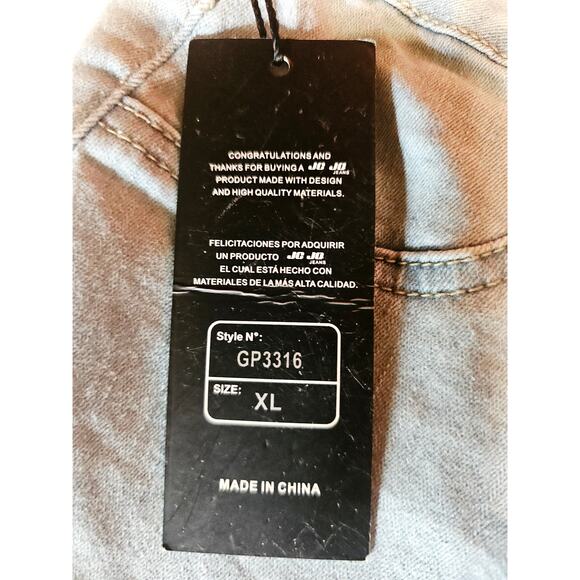 JC & JQ Bell Bottom Flare Stretch Blue Jean Boho Western High Rise XL GP3316 761 - Picture 7 of 11